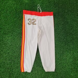Vintage 80s MOD Track Pants Large Striped Jogger USA